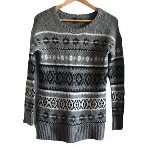 American Eagle Nordic Fair Isle knit sweater